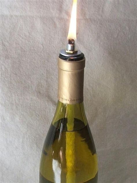 Wine Bottle Oil Lamp Diy Kit Set Of 2