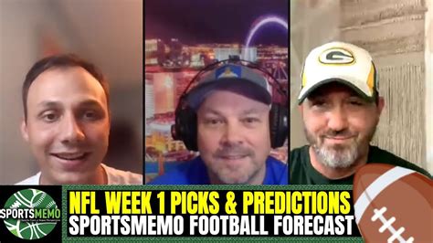 Nfl Week 1 Picks And Predictions Sportsmemo Football Forecast Nfl Free Plays Sept 9 Youtube