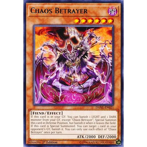 DANE EN021 Traître du Chaos Dark Neostorm Card Yu gi oh