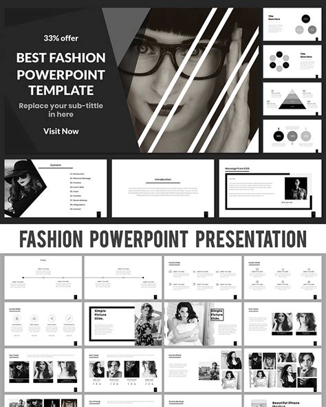 Best Fashion Powerpoint Template 92019 Templatemonster