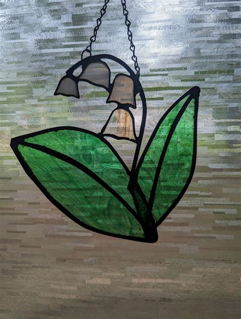 Stained Glass Lily Of The Valley Etsy