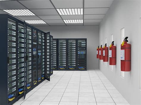 Communications Server Room 3d Model 59 Max Free3d