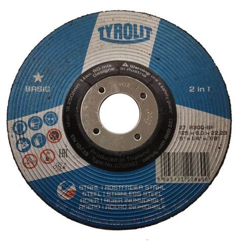 Tyrolit Tn Basic Star Depressed Center Grinding Wheel