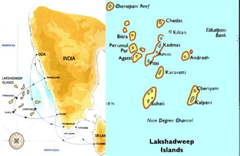 Lakshadweep Island Map Lakshadweeptourism