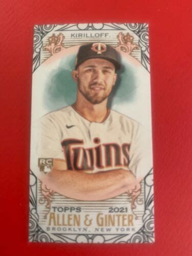 2021 Topps Allen Ginter Mini Black Border RC 116 Alex Kirilloff EBay