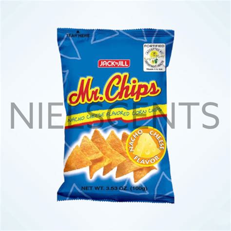 Jack N Jill Mr Chips Nacho Cheese Flavored Corn Chips 100g Shopee