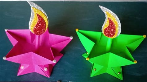 How To Make Diwali Decoration Ideas At Home Diy Diwali Decoration Diwali Craft Ideas Youtube