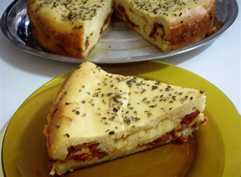 N Receitas TORTA DE MUSSARELA E TOMATE SECO