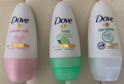 Set Of 3 Variety DOVE POWDER SOFT ANTI PERSPIRANT ROLL ON 40 ML 1 35