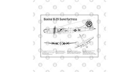 Boeing B Superfortress Enola Gay Airplane Blueprint BD B T Shirt TeePublic