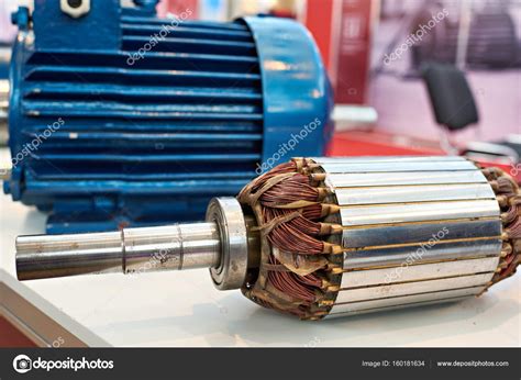 rotor  copper winding electric motor stock photo  cryzhov