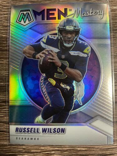 RUSSELL WILSON 2021 Panini Mosaic Men Of Mastery Silver Prizm EBay