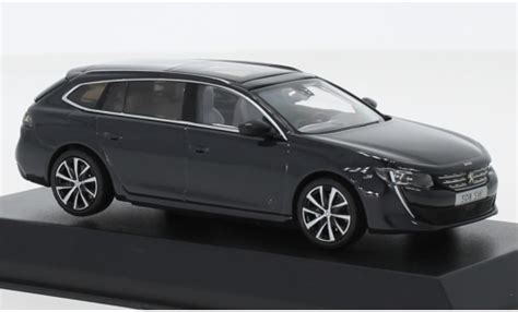 Miniature Peugeot 508 1 43 Norev SW Grise 2018 Voiture Miniature