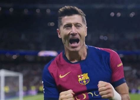 Real Madryt Fc Barcelona Robert Lewandowski Z Dwiema Bramkami W El