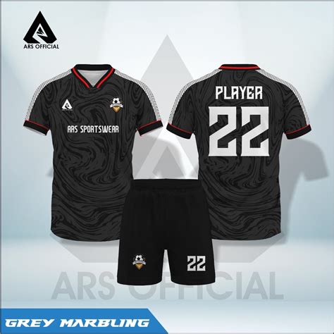 Jual JERSEY FUTSAL JERSEY SEPAK BOLA PRINTING ARS GREY MARBLING