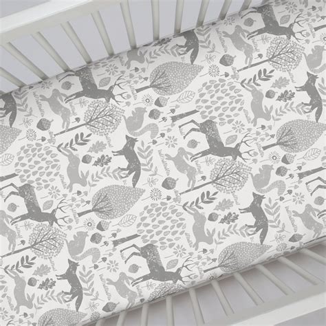 Woodland Animal Crib Sheets | Printable Templates Free