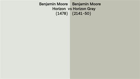 Benjamin Moore Horizon Vs Horizon Gray Side By Side Comparison