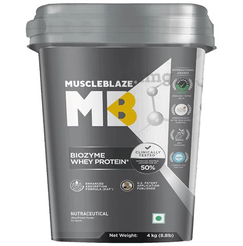 MuscleBlaze Rich Milk Chocolate Flavour Biozyme Whey Protein Powder