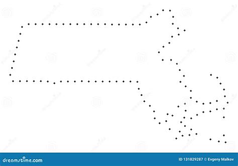 小点冲程马萨诸塞状态地图 向量例证 插画 包括有 边缘 图画 线路 国界的 破折号 微粒 模式 131829287