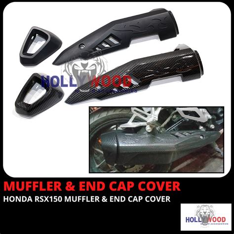 Honda Rsx Exhaust Cover Muffler Protector End Cap Carbon Rsx