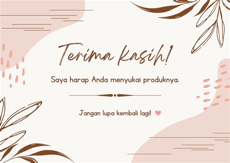 Download Contoh Kartu Ucapan Terima Kasih Canva