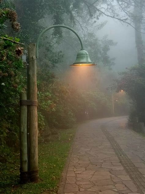 Street Lamp In The Fog Wallpapers Wallpaper Cave