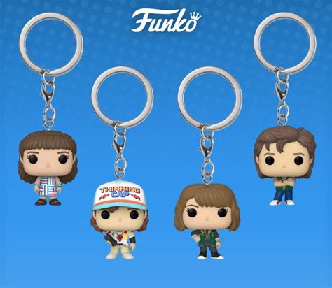 Buy Funko POP Keychain Stranger Things 4pk Eleven Dustin Robin Steve