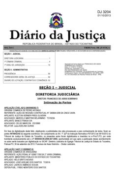 Preenchível Disponível wwa tjto jus DJ 3204 01 10 2013 Dirio da Justia