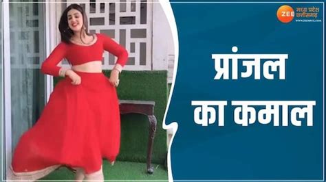 Pranjal Dahiya Latest Dance Dj Pe Matkugi Song In Red Dress Video Viral