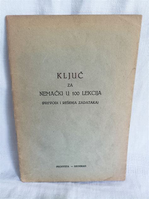 Ključ za Nemački u 100 lekcija Kupindo 77719893