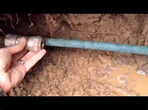 Repair Broken Galvanized Water Pipe