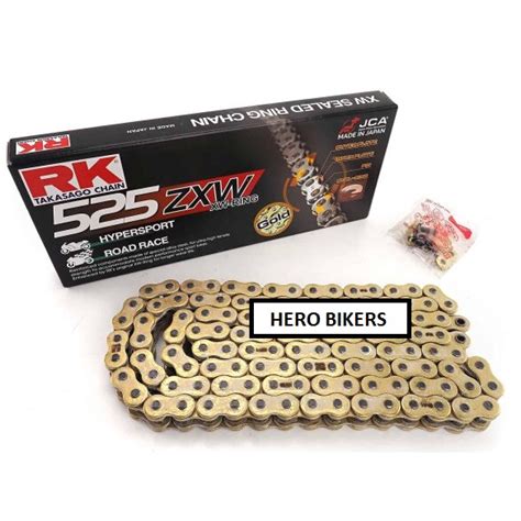 RK 525 ZXW XW RING CHAIN GOLD 120L RANTAI RK XW RING Z1000 Z900 TNT600