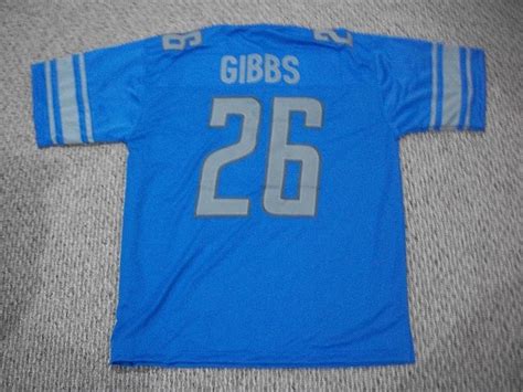 Jahmyr Gibbs Jersey 26 Detroit Custom Stitched Blue