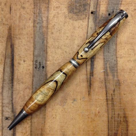 Handcrafted Pen Beautiful Hickory Grain By Tim Wood Ink Pens Wood