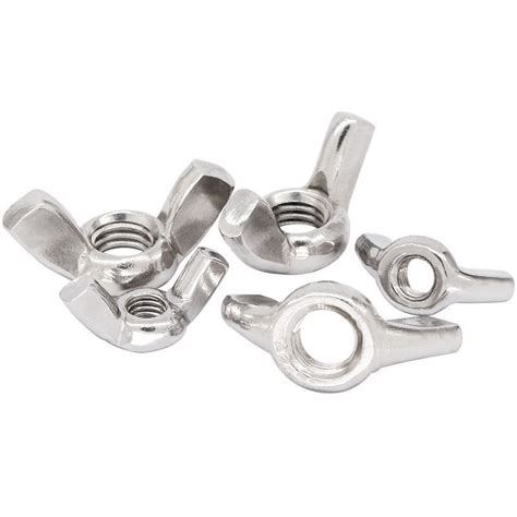 Fasteners Din Butterfly Hand Nut Stainless Steel Rounded