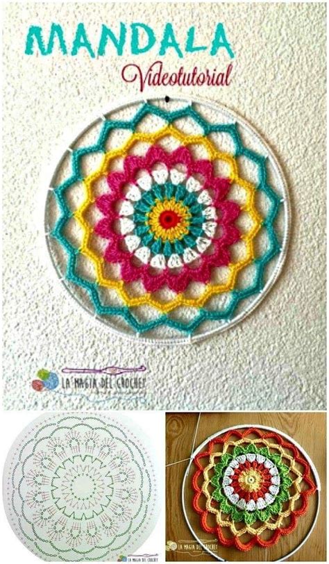 Pin by Clau Zovak on mandalas y atrapasueños Crochet mandala Crochet