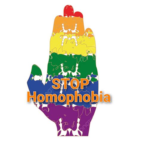 Stop Homophobia Vector Hd Png Images Stop Homophobia Vector Colorful Hand Design Love Symbol