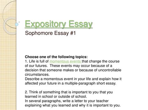 Ppt Expository Essay Powerpoint Presentation Free Download Id1429673