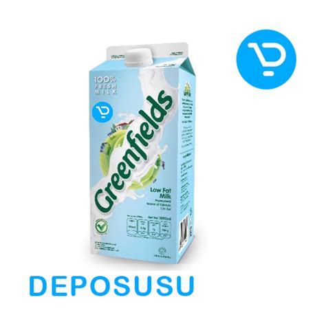 Jual Susu Pasteurisasi Freshmilk Greenfields Liter Low Fat