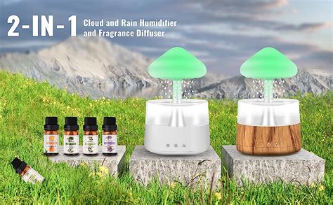 Rain Cloud Humidifier Water Drip With Essential Oils Cloud Diffuser