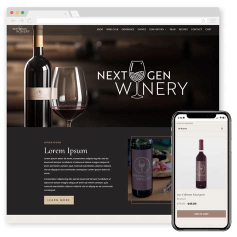 Winery Website Layouts Next Gen Wine Marketing