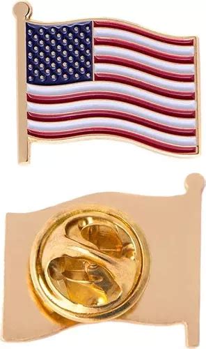 Pin Bandera Estados Unidos Calidad Premium Metálico Insignia Meses