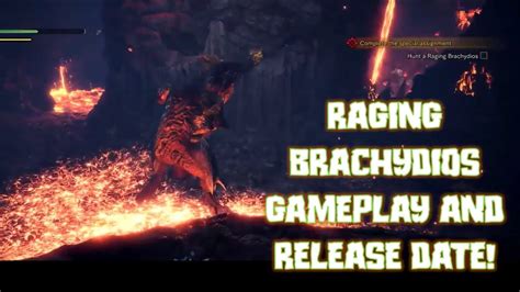 Raging Brachydios Official Gameplay Release MHW Iceborne YouTube