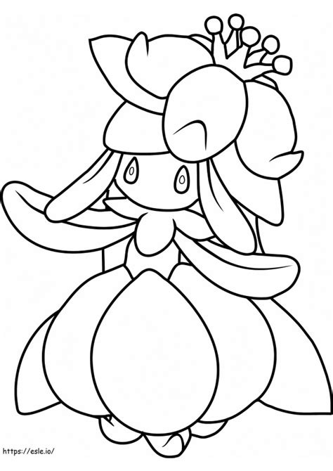 Cute Leafeon Pokemon Coloring Page