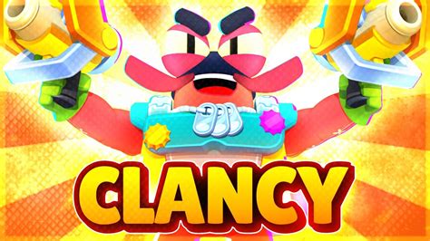 Lan Ou O Mais Novo Brawler Clancy No Brawl Stars Youtube