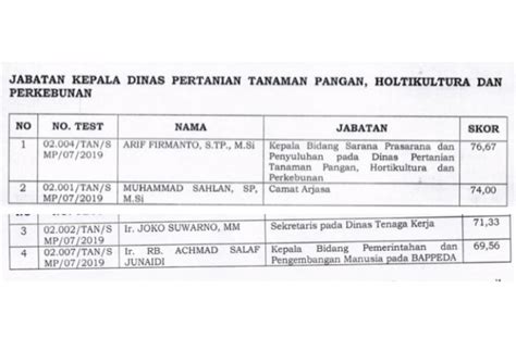 Mengejutkan Peserta Lolos Lelang Jabatan Variatif Berikut Daftarnya