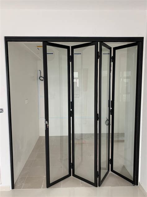 Mild Steel Glass Door Gd001 Bi Fold