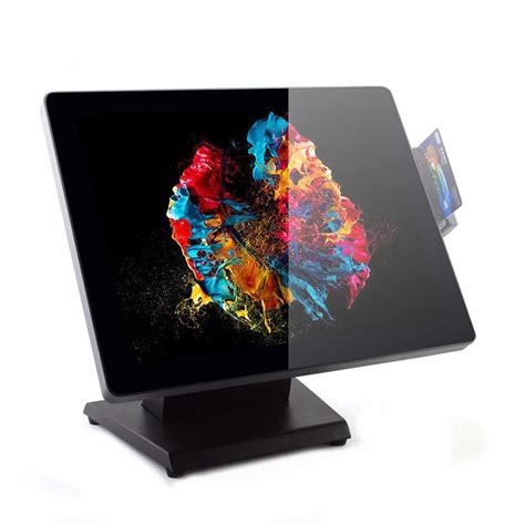 Multifunction 15 Inch All In One Pos Terminal With Printer Dual Screen