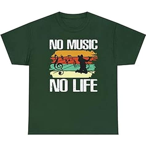 Funny No Music No Life T Shirt Music Fantasy Music Freak Music Lover