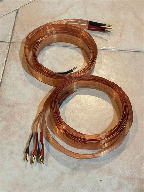 Nordost Flatline Gold Bi Wiring Speaker Cables 5 Metres Pair Original